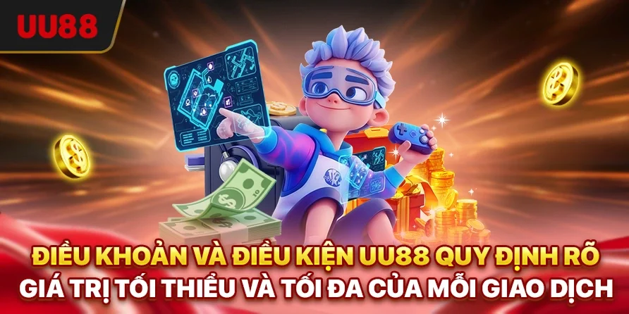 Điều Khoản Và Điều Kiện UU88 - Cơ Sở Xác Lập Niềm Tin 2 Điều khoản và điều kiện UU88 quy định rõ giá trị tối thiểu và tối đa của mỗi giao dịch