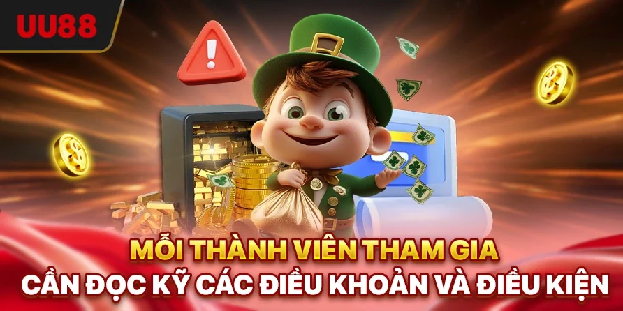 Điều Khoản Và Điều Kiện UU88 - Cơ Sở Xác Lập Niềm Tin 3 Mỗi thành viên tham gia cần đọc kỹ các Điều khoản và điều kiện