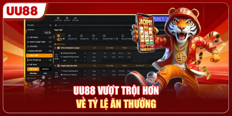 KP88 Hay UU88 - Nền Tảng Nào Phù Hợp Chơi Lâu Dài 3 UU88 vượt trội hơn về tỷ lệ ăn thưởng